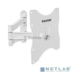 Кронштейн для телевизора Kromax TECHNO-3 белый 15"-40" макс.20кг настенный поворот и наклон