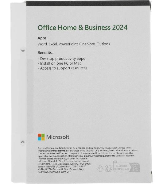 Офисное приложение Microsoft Office Home and Business 2024 English Medialess (EP2-06638)