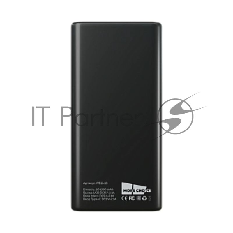 Портативный аккумулятор More choice (4610196408625) PB11-10 - 10000mAh черный