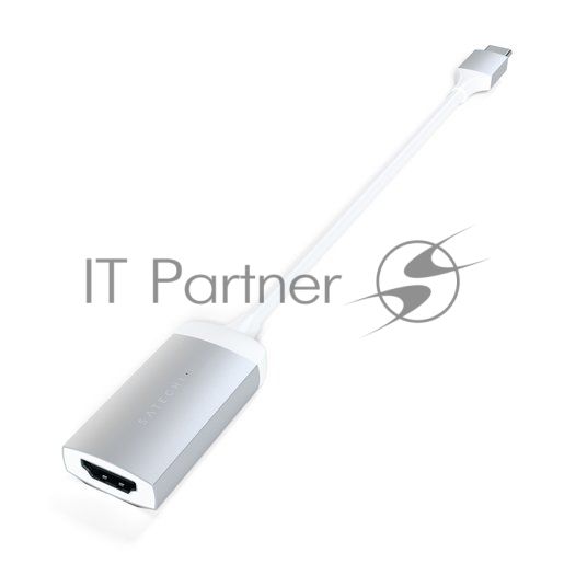 Адаптер Satechi Type-C to HDMI 4K 60HZ. Поддержка 4K/60Hz. Материал корпуса алюминий. Цвет серебряный.