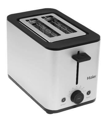 Тостер Haier HT-601 нержавеющая сталь, 900 Вт, 2 слота