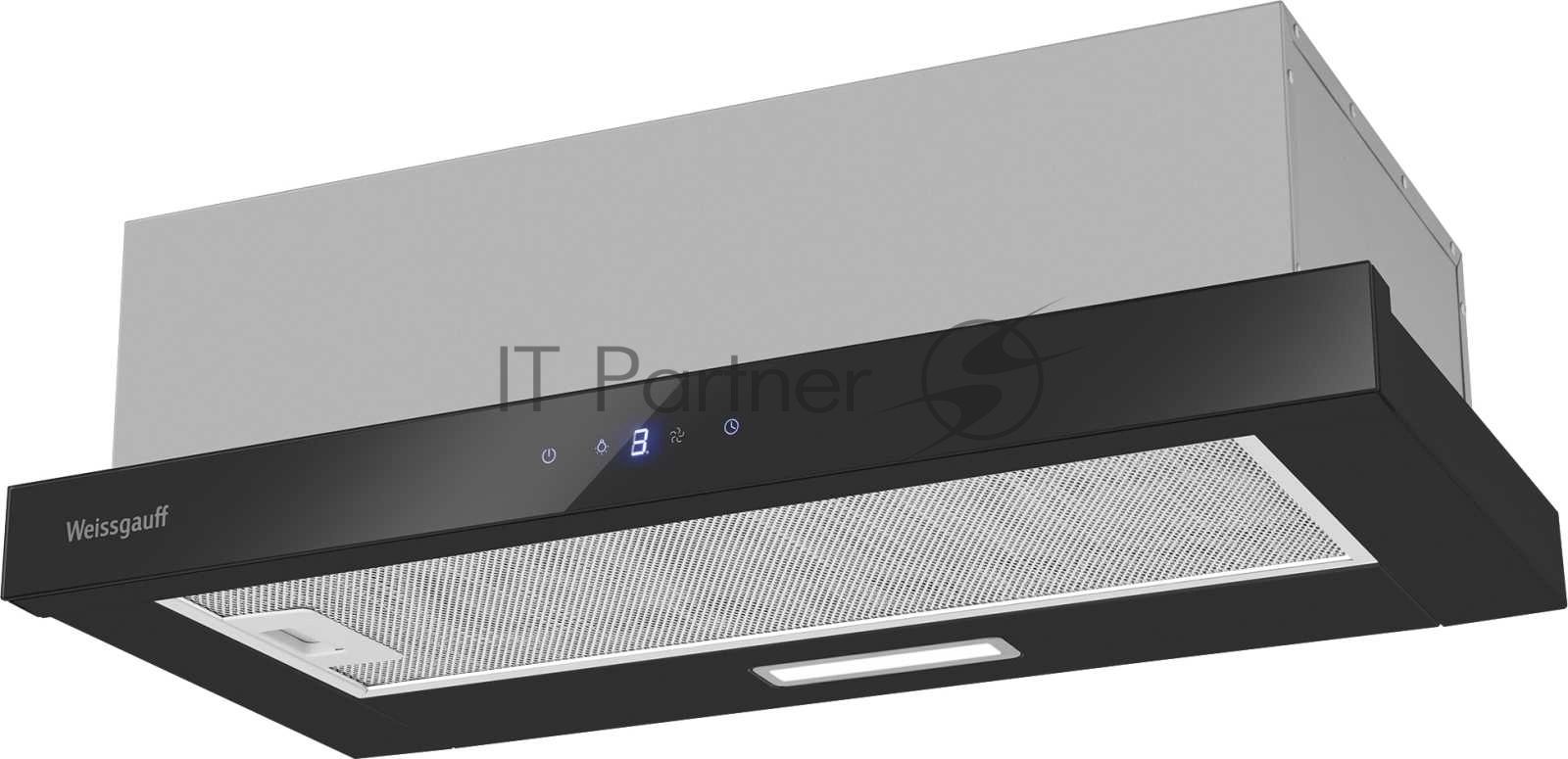 Вытяжка Weissgauff TEL 600 2M Touch Black Glass