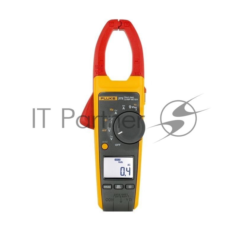 Токоизмерительные клещи Fluke 375, цифровая 600мА черный, желтый, красный 0,388кг