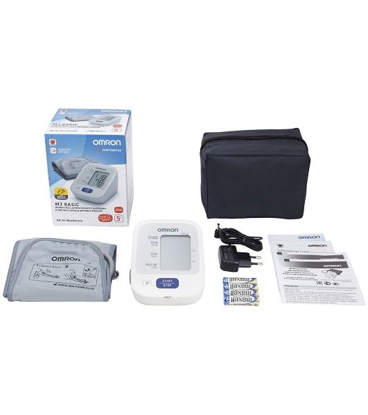 Тонометр OMRON M2 Basic (HEM-7121-ARU) с адаптером