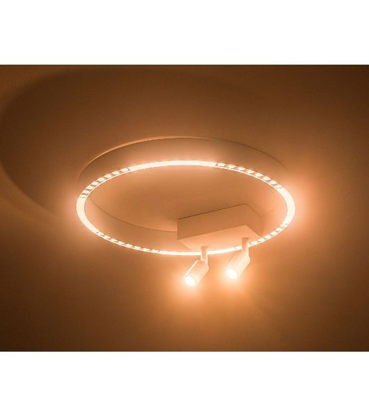 Потолочный светодиодный светильник Ambrella light FL5805/1+2 WH белый 25W 3000K/4200K/6400K D400*95 (без ПДУ)