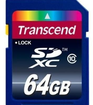 Флеш карта SDXC 64Gb Class10 Transcend TS64GSDXC10U1 BULK w/o adapter