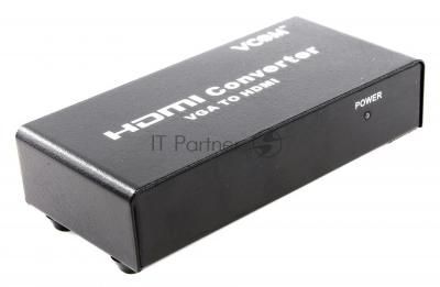 Переходник VCOM DD491 Конвертер VGA + аудио => HDMI