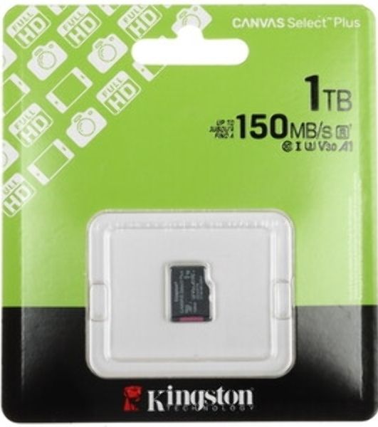 Флеш карта microSDXC 1Tb Kingston SDCS3/1TbSP Canvas Select Plus w/o adapter