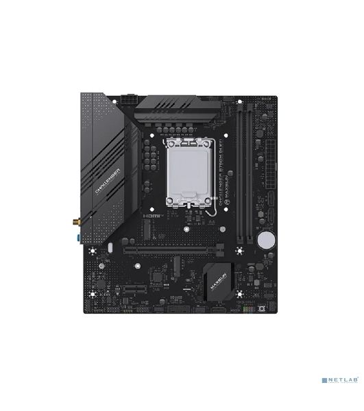 Материнская плата Maxsun MS-Challenger B760M D4 WIFI (Socket 1700, mATX, 2*DDR4(64b), DP/HDMI, 3*SATA3, 2*M.2, 1xPCI-E x16 /1xPCI-E x1, 2*USB 2.0, 4*USB 3.2 GEN1, LAN 1*1G, Bluetooth 5.2, Wi-Fi 802.11ax, RTL)