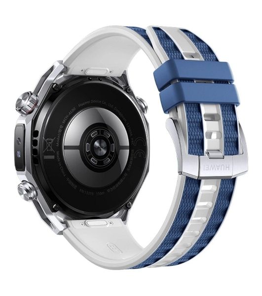 Умные часы Huawei Watch Ultimate 2 MCH-AL00, 1.5" AMOLED, Wi-Fi, Bluetooth, NFC, 20 ATM, титан / синий / белый