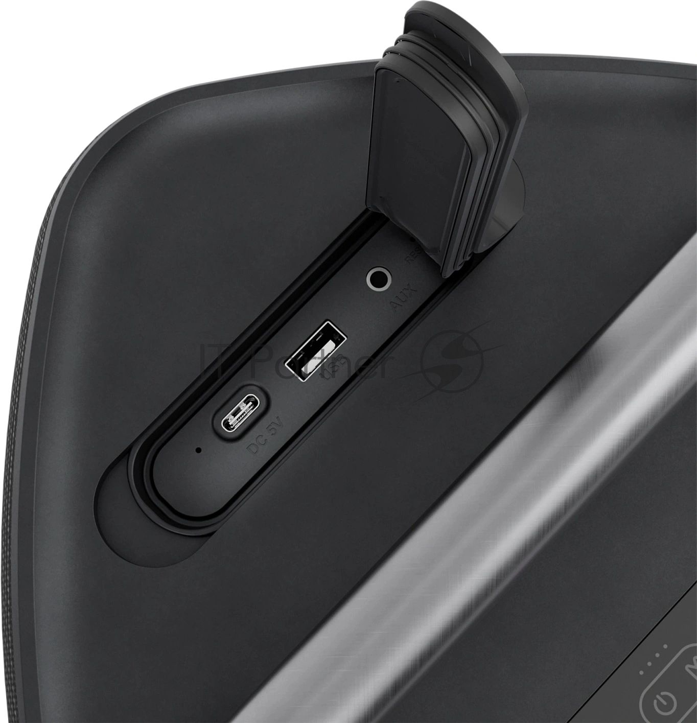 Колонка портативная Ural Молния Бит черный 420W 1.1 BT/3.5Jack/USB-C 10м 8000mAh (без.бат)