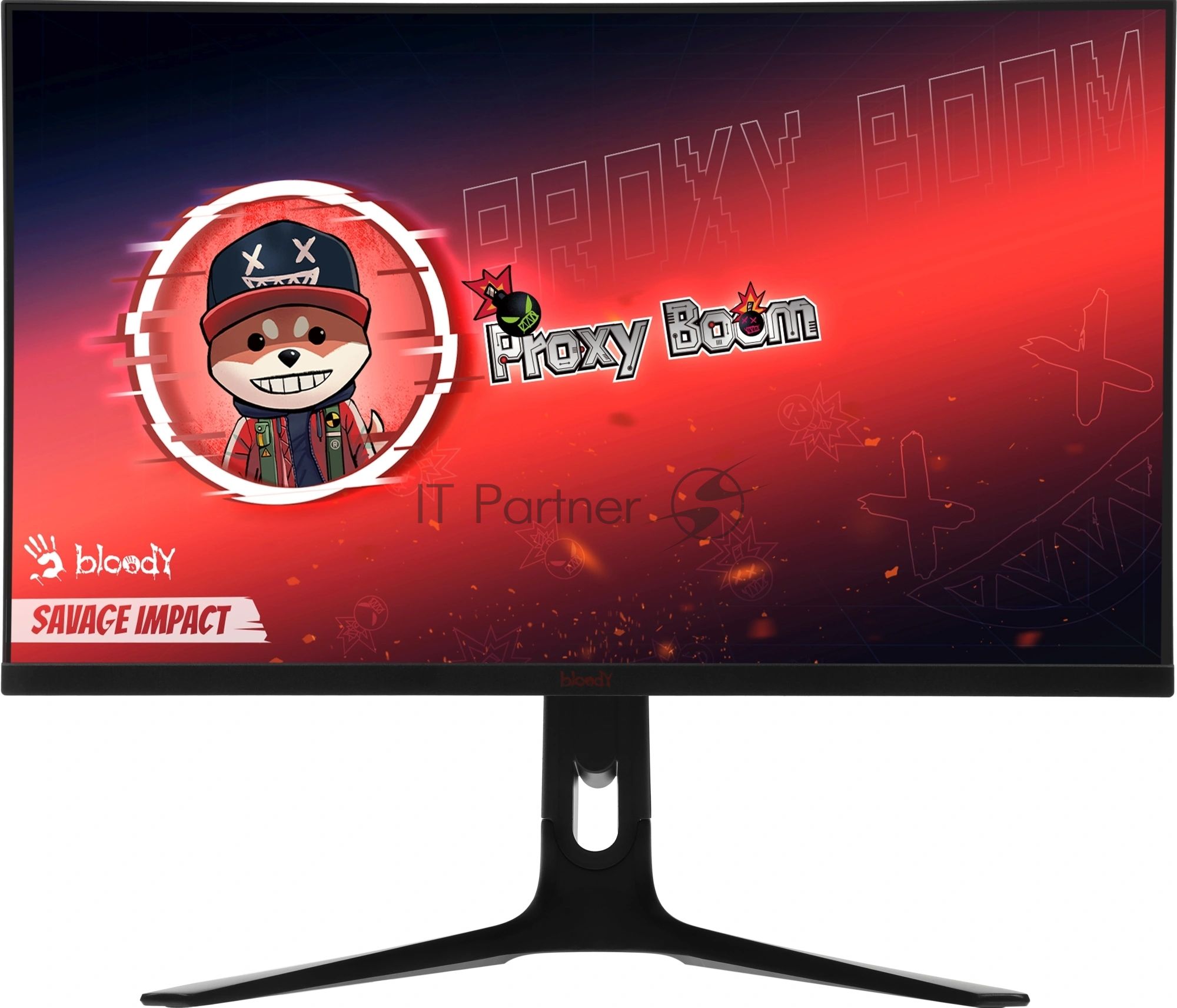 Монитор 27" BLOODY MN272U IPS 3840x2160, 160 Гц, 5 мс, 16:9, 400 кд/м², 2xHDMI, 2xDisplayPort, трехсторонний безрамочный дизайн, Flicker Free, Low Blue Light, HDR10, черный