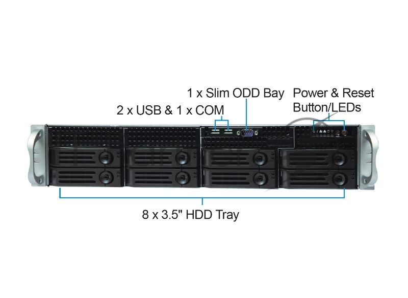 Серверный корпус CS-R25 with 12G HDD BP and 550w RPS