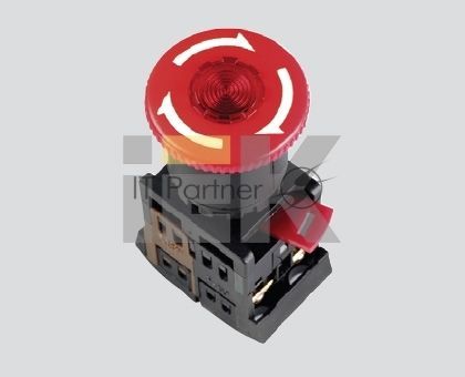 Кнопка ANE22 "Грибок" красн. 240В IEK BBG40-ANE-K04