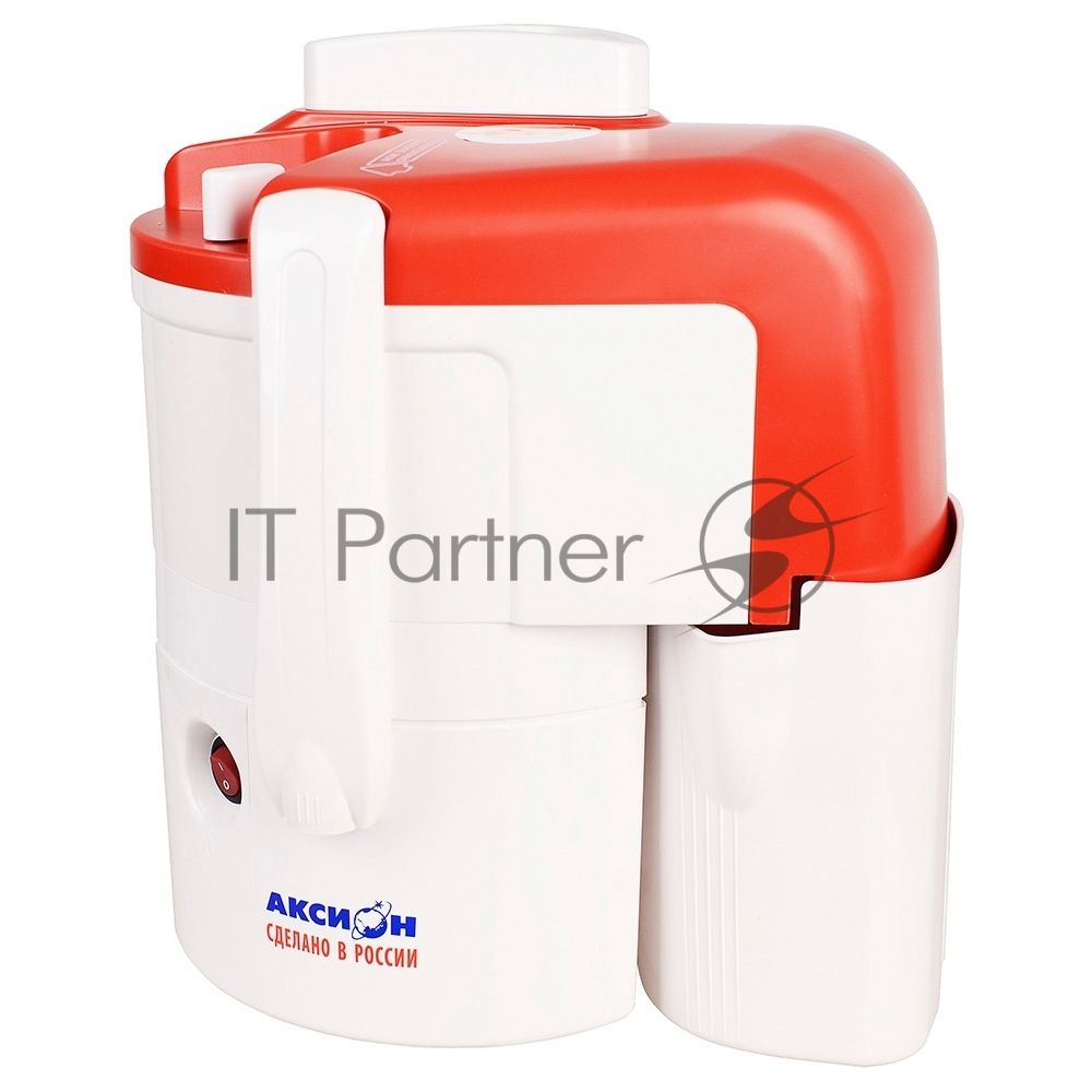 Соковыжималка центробежная Аксион СЦ 32.01 ДЖУС 250Вт белый/красный