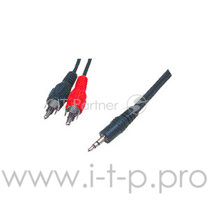 Кабель аудио Gembird Jack3.5/2xRCA, 1.5м