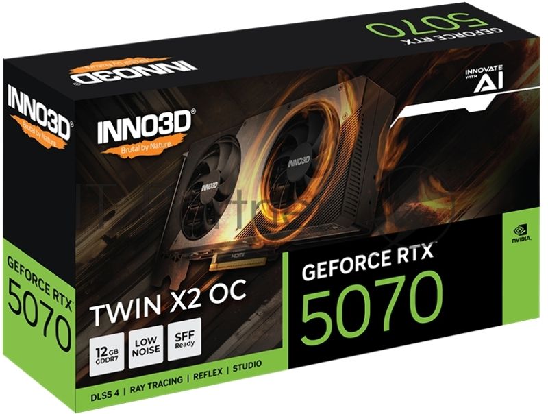 Видеокарта INNO3D RTX 5070 X2 OC/RTX 5070, HDMI, DPx3, 12G,D7