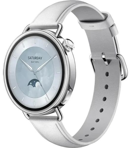 Умные часы Xiaomi Watch S4 41мм 1.43" AMOLED корп.белый рем.белый (BHR07VUGL)
