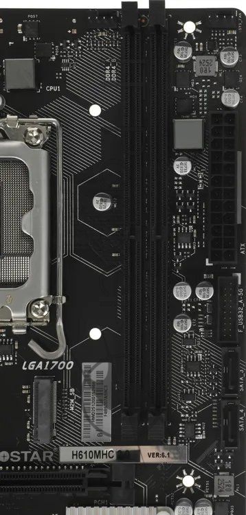 Материнская плата Biostar H610MHC 2.0, LGA1700, Intel H610, 2xDDR4, 4xSATA, 1xM.2 PCIe 3.0 x4, 1xPCIe 4.0 x16, 1xPCIe 3.0 x1, 1xVGA, 1xHDMI, 1x 1Gb LAN, 2xUSB 3.2 Gen1, 4xUSB 2.0, 3x3.5 мм, 7.1, microATX