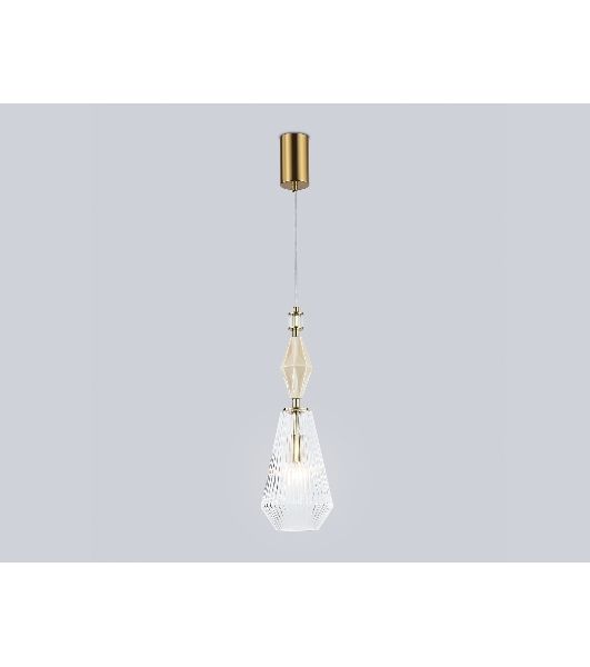 Светильник Ambrella light LH53181 BS/CL латунь/прозрачный E14 max 40W D140*1950