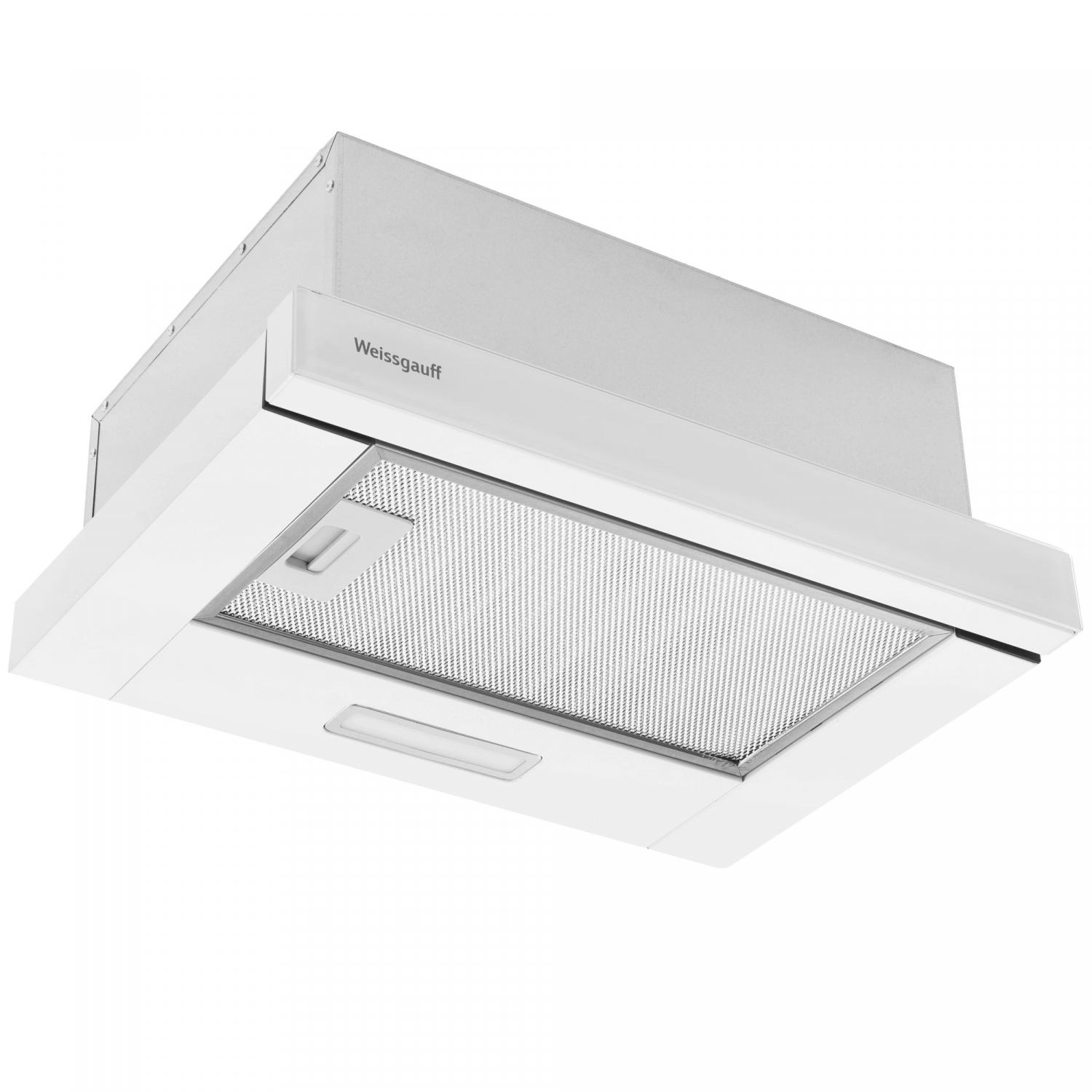 Вытяжка встраиваемая Weissgauff TEL 450 White Glass белый, 45 см, 450 м/ч, 65 дБ