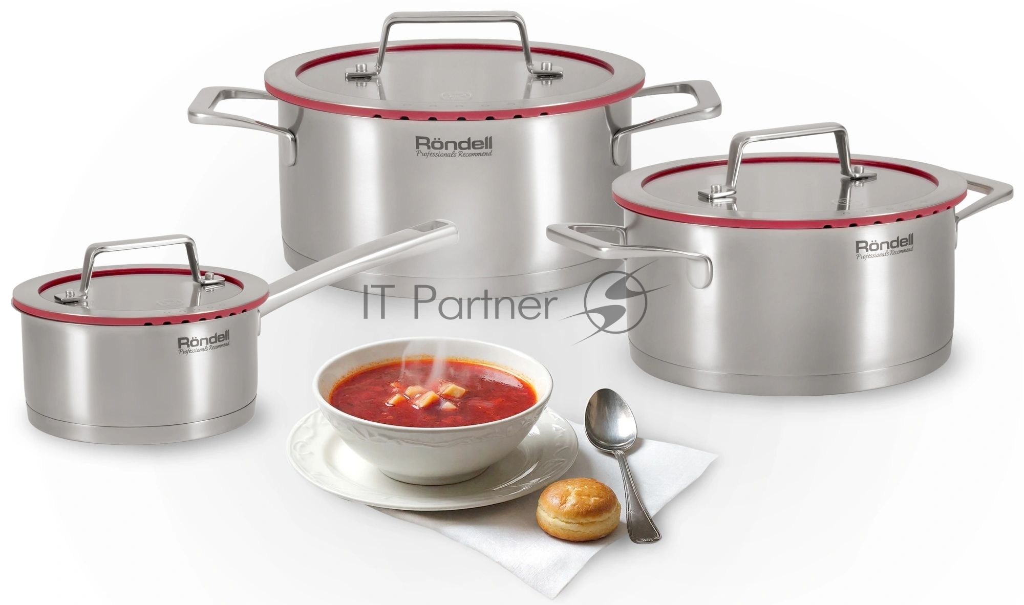 Ковш Rondell Verter RDS-2028 1.3л. d=16см (с крышкой) стальной