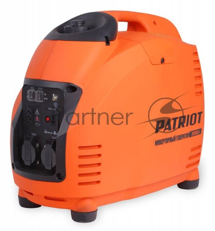 Электрогенератор бензиновый Patriot 3000i, 3.5 кВт, 63 дБ, 29.5 кг