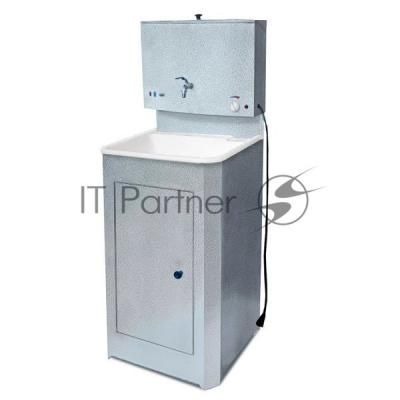 Умывальник ""Акватекс"" (бак антикорроз. с ЭВН+мойка пластм.) серебро