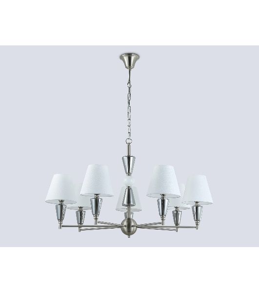 Люстра Ambrella light LH75256/7 SN/FR сатин никель/белый матовый E14*7 max 40W D860*520