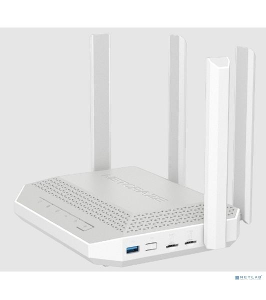 Гигабитный интернет-центр Netcraze Hopper 4G+ (NC-2312) с модемом 4G+, двумя слотами для SIM-карт, Mesh Wi-Fi 6 AX3000, 5-портовым Smart-коммутатором и многофункциональным портом USB 3.0