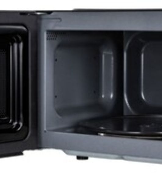 Микроволновая печь JVC JK-MW146M черный/серебристый, 20 л, 700 Вт, переключатели - поворотный механизм