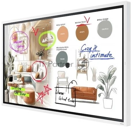 Панель Samsung 65" WM65FX белый LED 8ms 16:9 HDMI M/M матовая 350cd 178гр/178гр 3840x2160 4K USB 39.7кг
