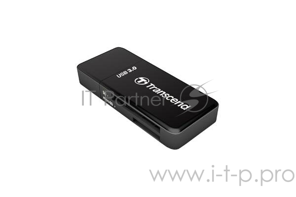 Кард-ридер Transcend RDF5/черный/microSD/microSDHC/microSDXC/SD/USB 3.0/пластик
