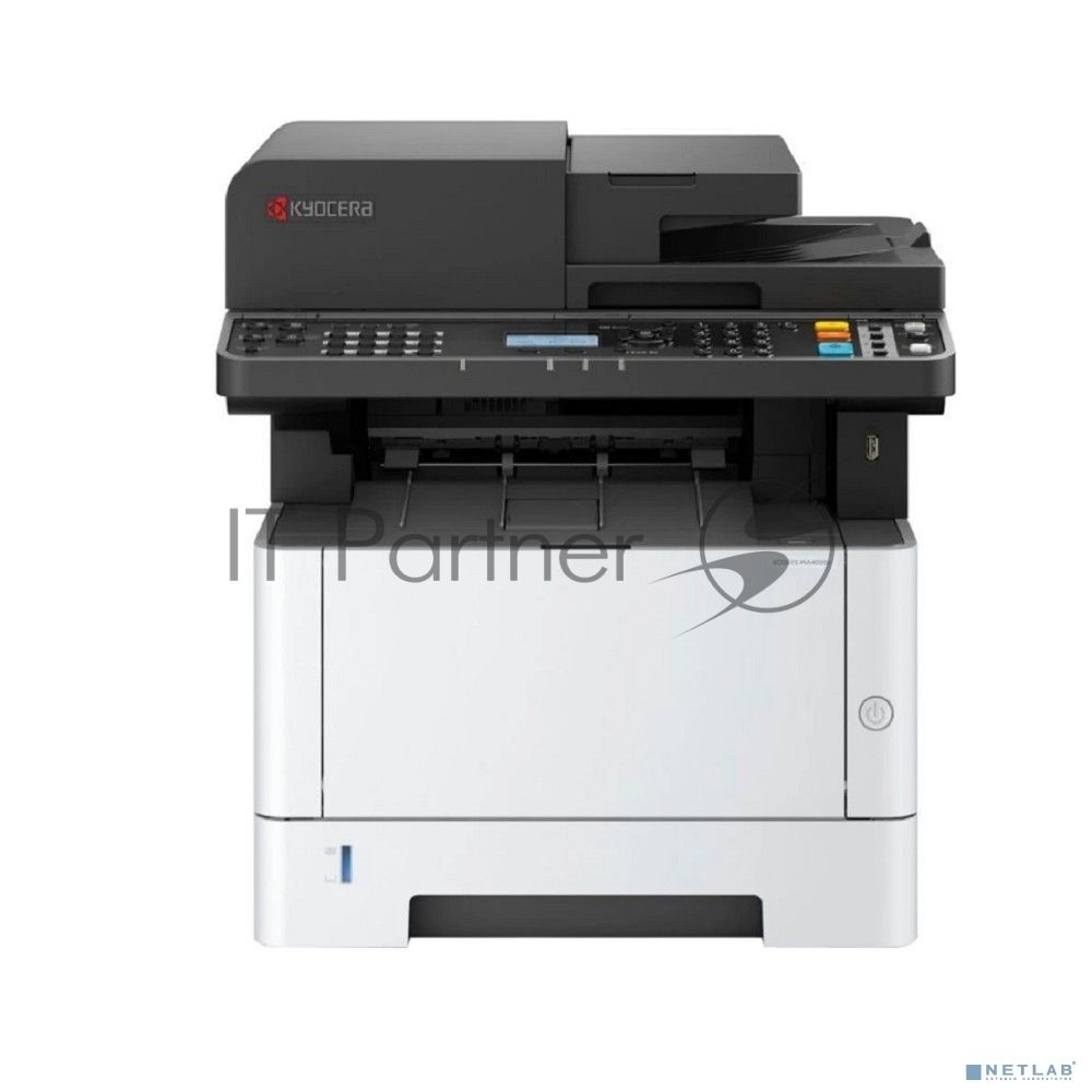 МФУ лазерное Kyocera ECOSYS MA4000x (Азия), P/C/S, ч/б лазерный, A4, 40 стр/мин, 1200x1200 dpi, 1024 Мб, USB 2.0, Network, лоток 250 л., Duplex, автопод., старт.тонер 3600 стр.