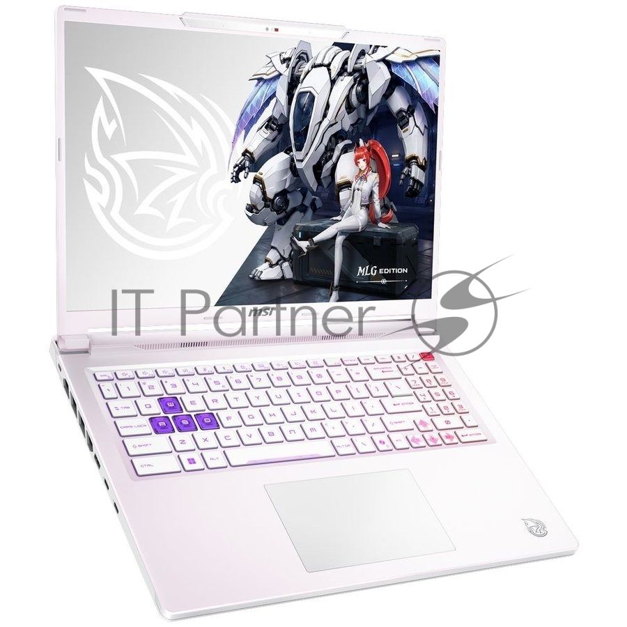 Ноутбук MSI Crosshair A16 HX MLG Edition E8WFK-090XRUY/16"/IPS/AMD Ryzen 9 8940HX/16Gb/1Tb SSD/NVIDIA GeForce RTX 5060 8Gb/NoOS/белый/2.3kg