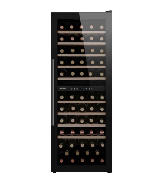 Винный холодильник Weissgauff WWC-77 DB DualZone черный, 2 отсека, 77 бут., класс G
