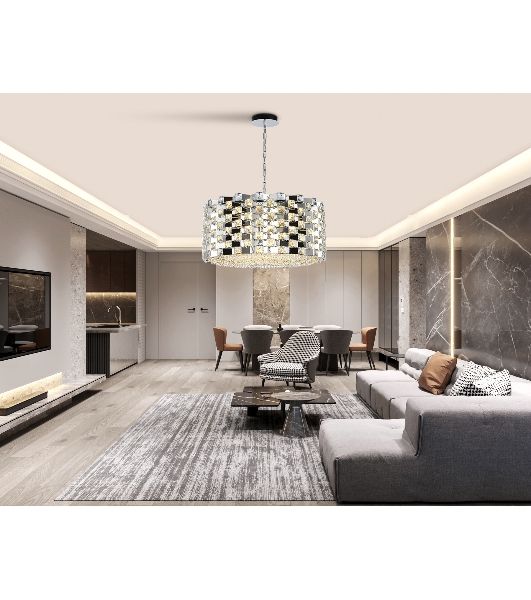 Люстра Ambrella light LH41006/18 CH/CL хром/прозрачный E14*18 max 40W D700*320