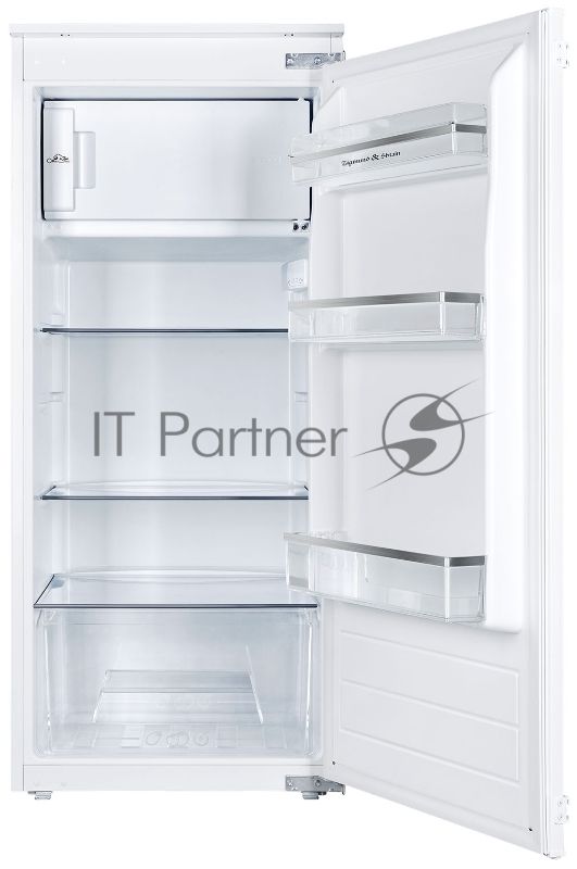 Встраиваемый холодильник Zigmund & Shtain BR 22 X белый однокамерный 147/16 л морозилка сверху, ручное разморахивание