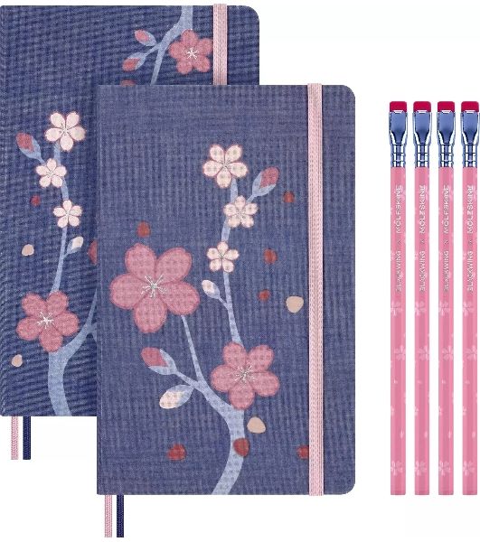 Набор Moleskine Limited Edition Sakura блокнот 2шт/карандаш 4 шт Large