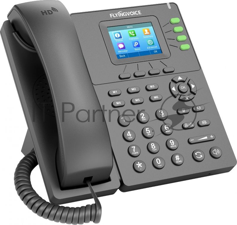 Телефон IP Flyingvoice P21 серый (упак.:1шт)