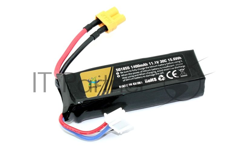 Портативный аккумулятор Li-Pol 11.1V 401855 1400mAh разъем XT30-plug