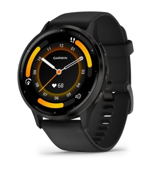 Умные часы Garmin Venu 3, 1.4" AMOLED, 5G, Wi-Fi, Bluetooth, NFC, IP68, черный