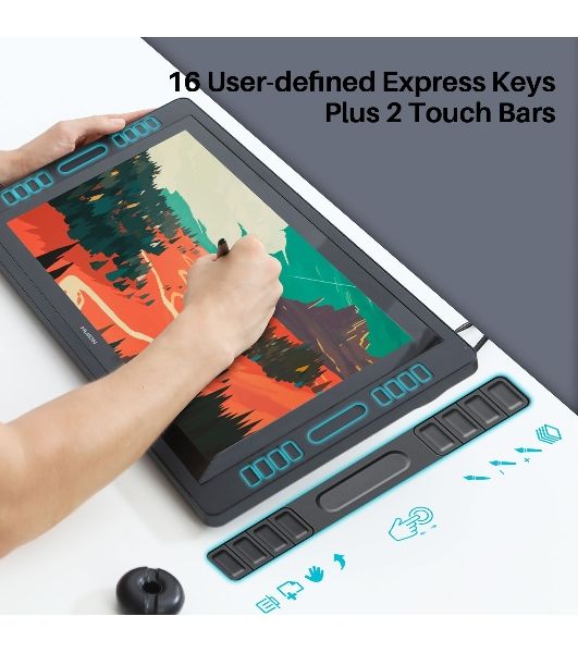 Графический монитор Huion Kamvas Pro 20 (2019), 19.5", 1920x1080, 8192 уровней, HDMI