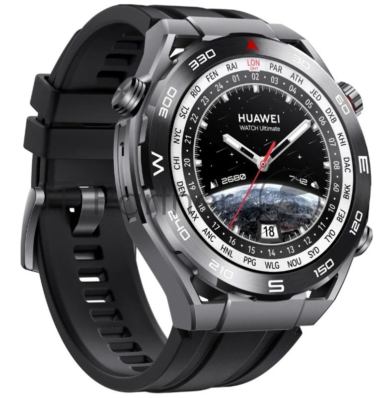 Смарт-часы Huawei Watch Ultimate CLB-B19 черный/черный