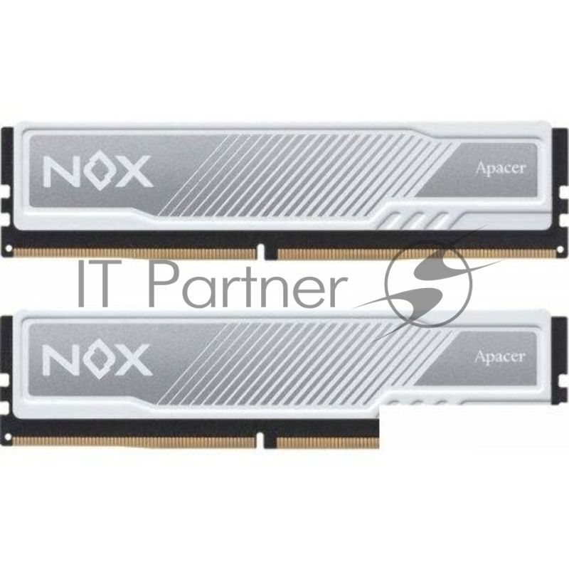 Оперативная память Apacer Nox, DDR4, 16GB (2x8 GB), 3200 MHz, CL16, DIMM, радиатор, белый