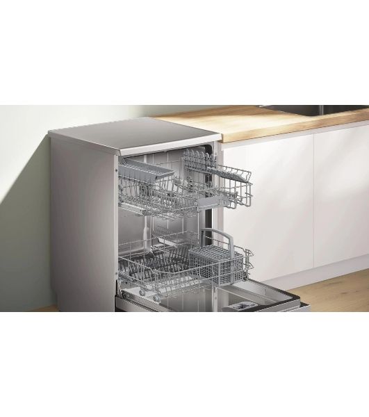 Посудомоечная машина Bosch Serie 2 SMS26AI00Q, нержавеющая сталь, 66 см, 12 компл., 48 дБ, класс А
