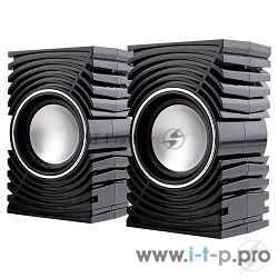 Колонки PERFEO "MIRAGE" 2.0, мощность 2х1.5 Вт (RMS), чёрн, USB (PF-2023)