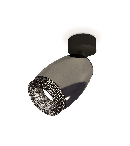 Комплект поворотного светильника Ambrella light XM1123002 DCH/SBK/BK черный хром/черный песок/тонированный MR16 GU5.3 (A2210, C1123, N7192)