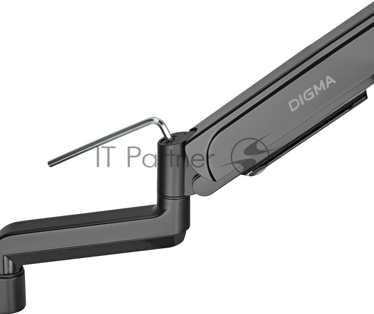 Кронштейн для мониторов ЖК Digma D-MM201 черный 17"-32" макс.9кг крепление к столешнице поворот и наклон