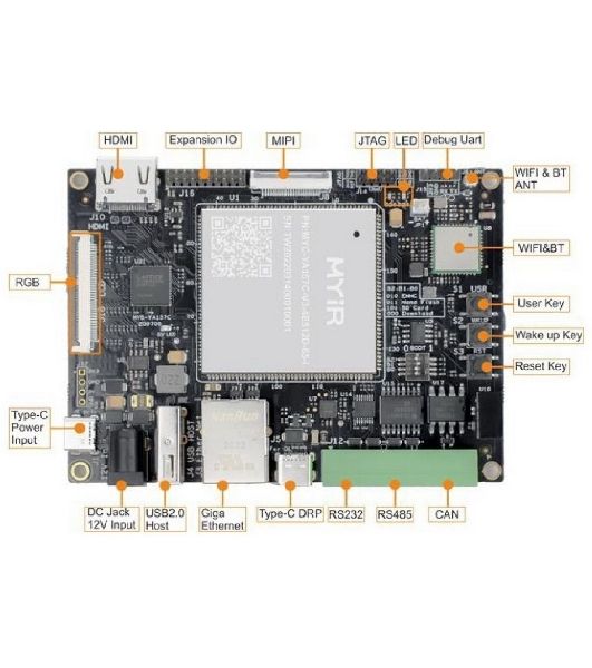 Плата разработки Myir MYD-YA157C-V3-4E512D-65-I